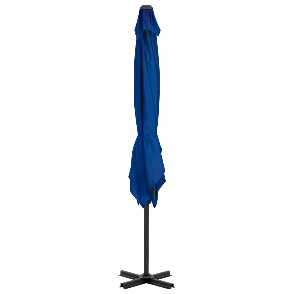 vidaXL Ampelschirm mit Aluminium-Mast 250x250 cm Azurblau