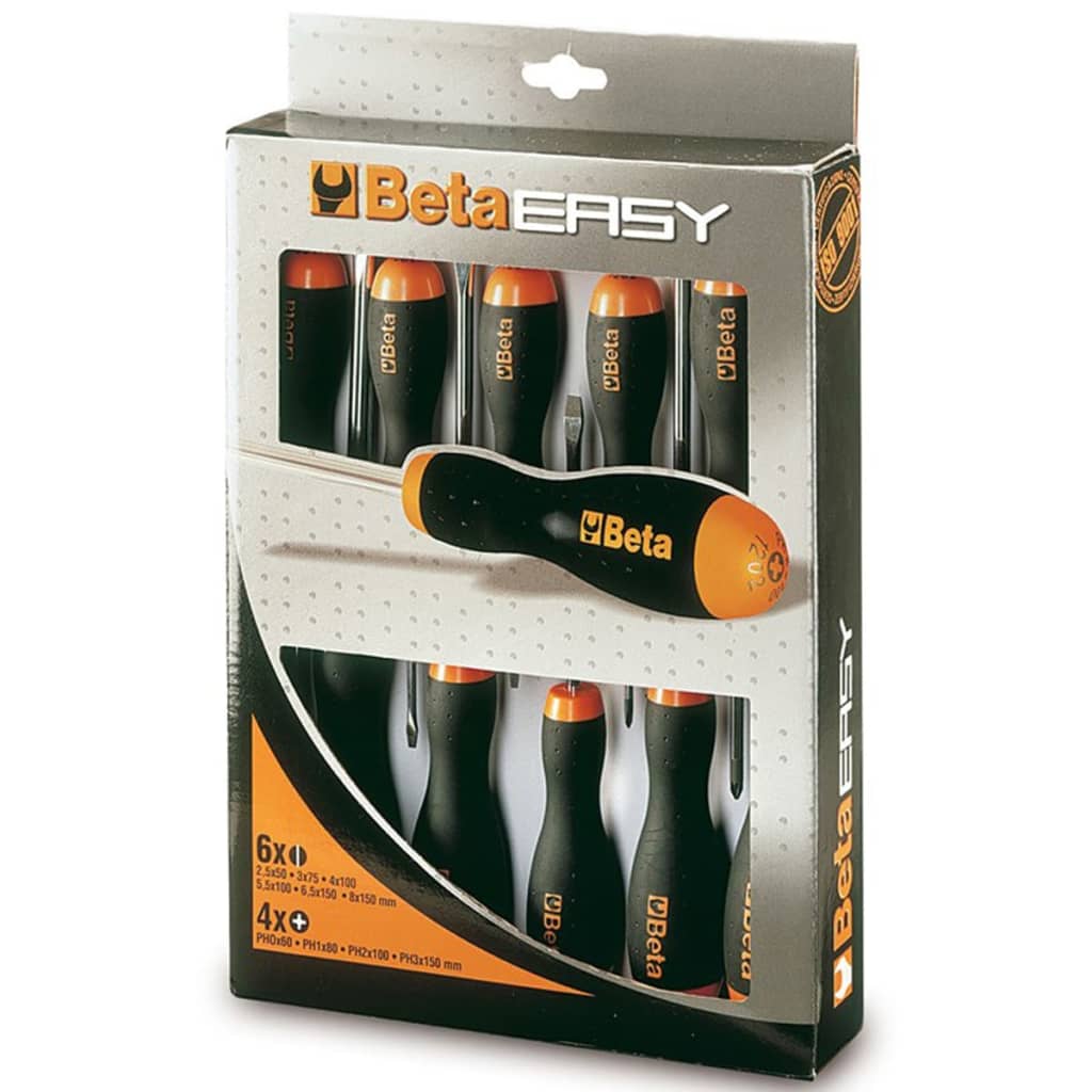 Beta Tools Easy 10-tlg. Schraubendreher-Set 1203/D10 Stahl 012030010