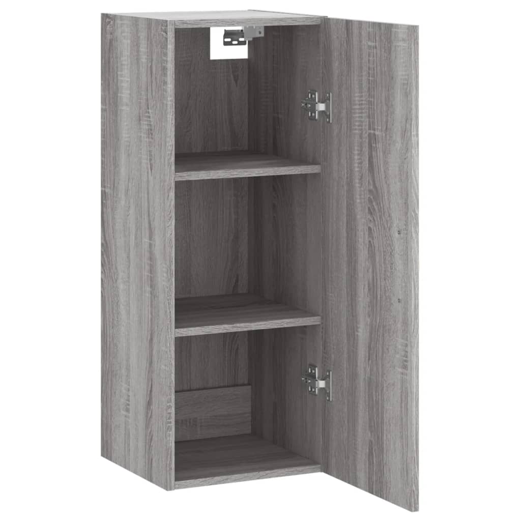 vidaXL Wandschrank Grau Sonoma 34,5x34x90 cm