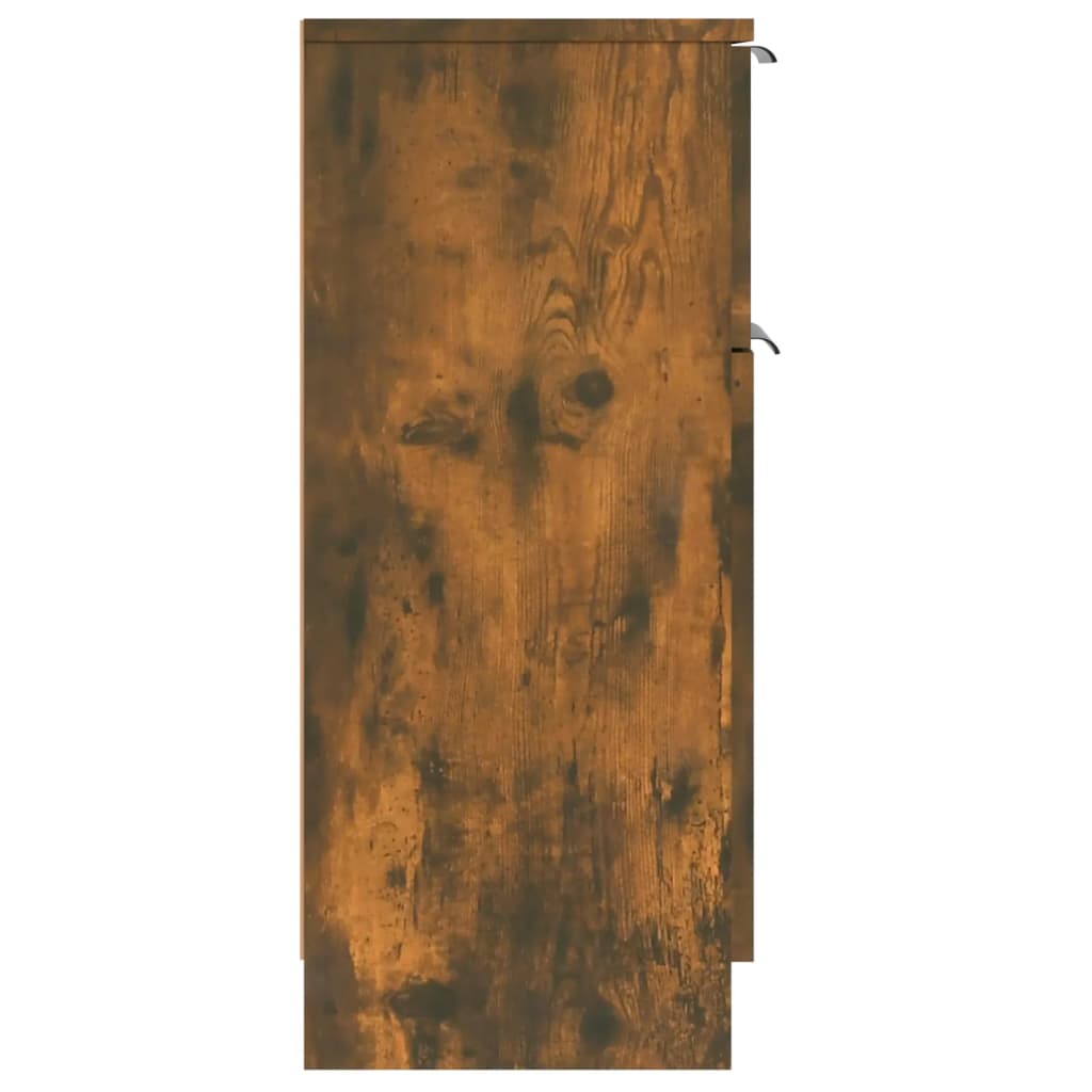 vidaXL Sideboard Räuchereiche 30x30x70 cm Holzwerkstoff