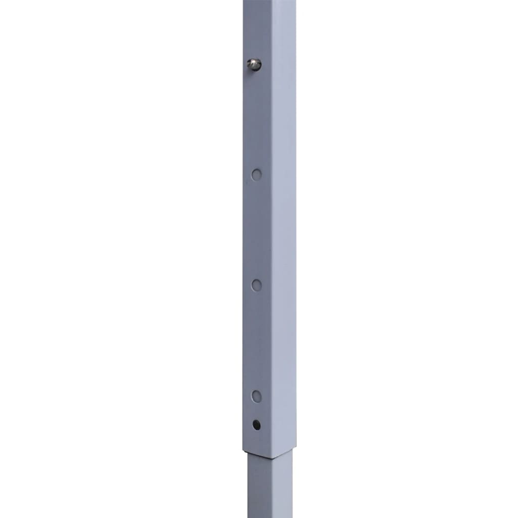 vidaXL Profi-Partyzelt Faltbar mit 2 Seitenwänden 2×2m Stahl Weiß