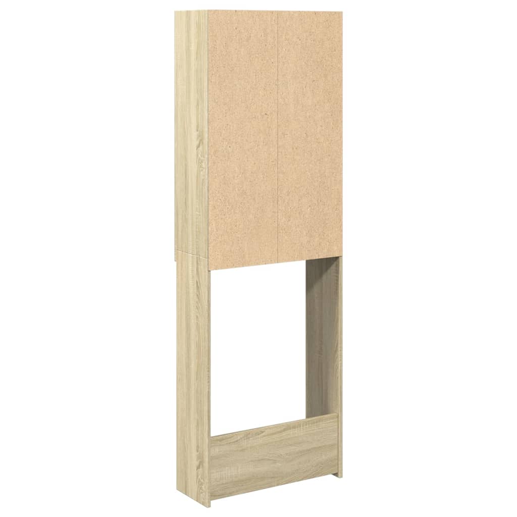 vidaXL Waschmaschinenschrank Sonoma-Eiche 64x25,5x190 cm