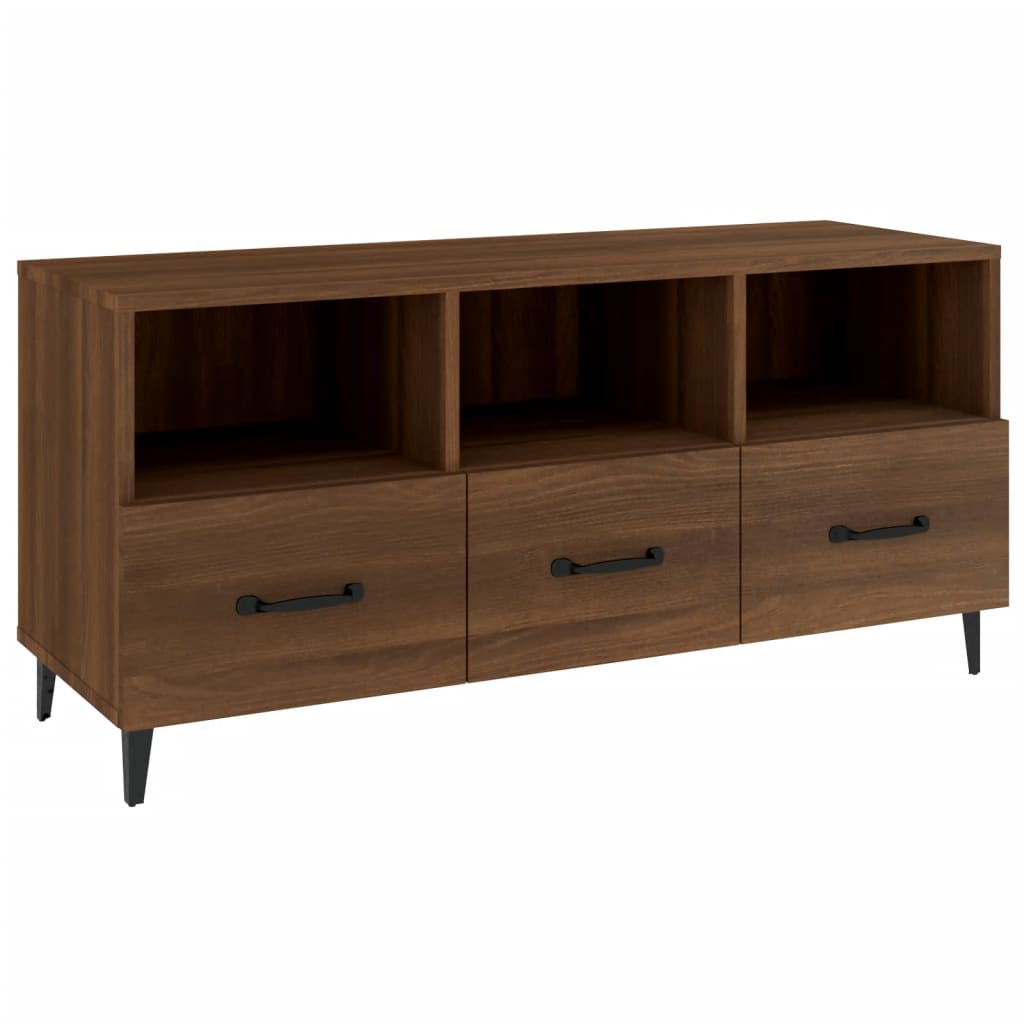 vidaXL TV-Schrank Braun Eichen-Optik 102x35x50 cm Holzwerkstoff