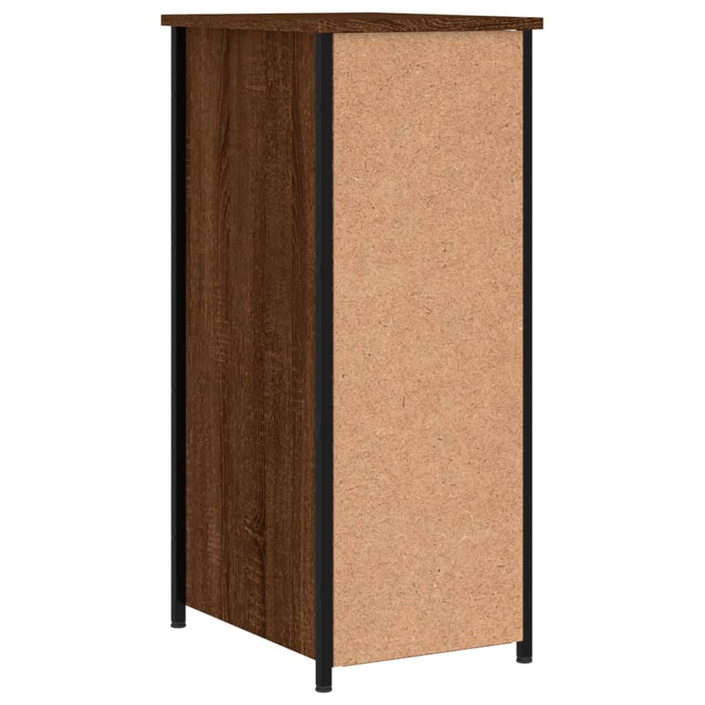 vidaXL Nachttische 2 Stk. Braun Eichen-Optik 32x42x80 cm Holzwerkstoff