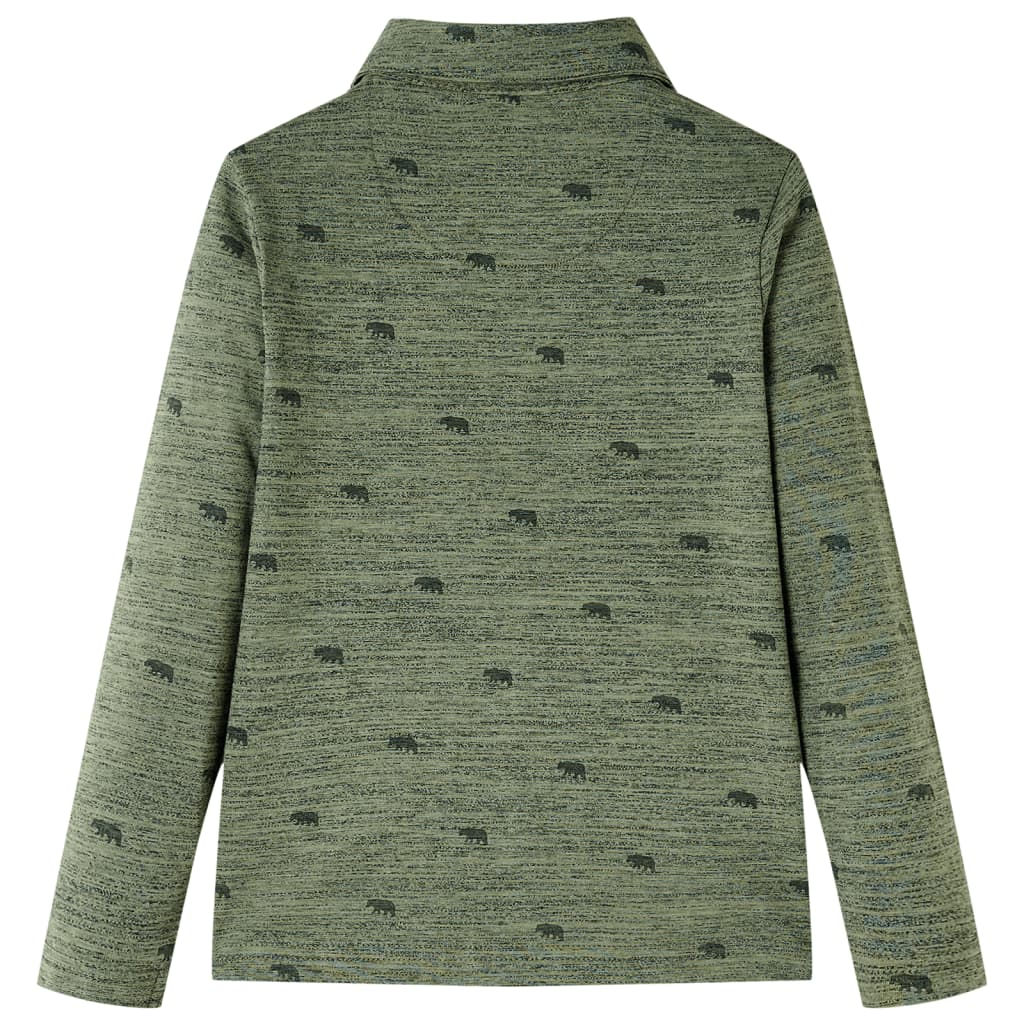 Kinderhemd Khaki Melange 140