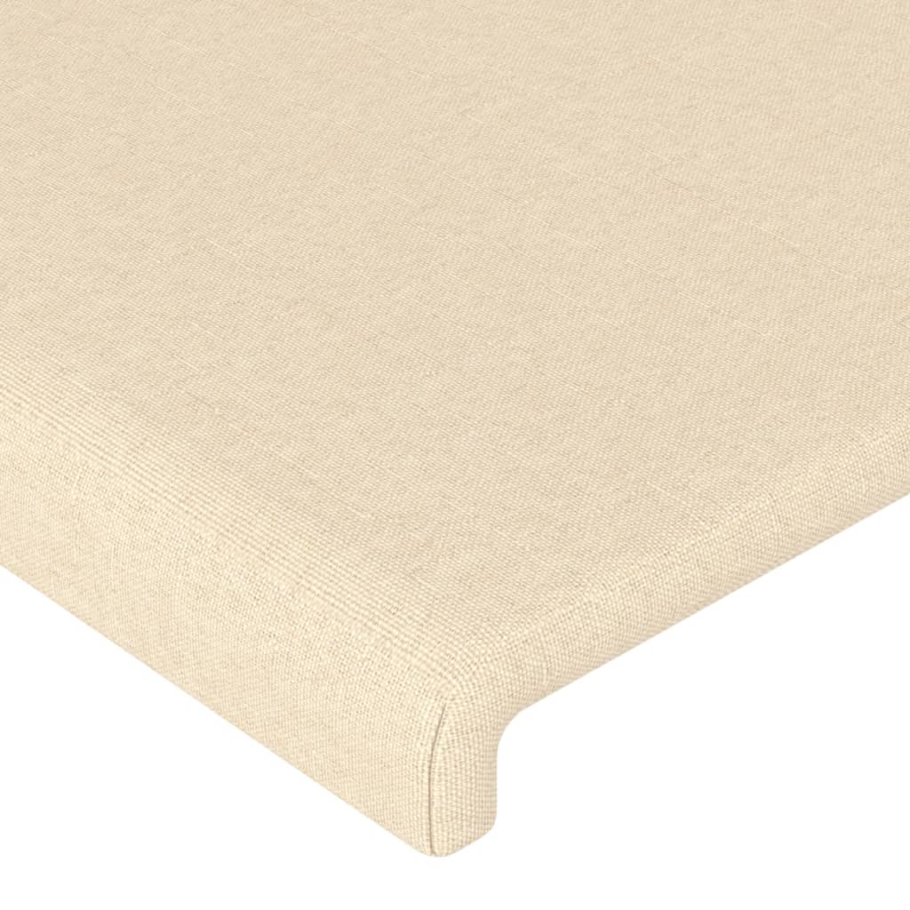 vidaXL Kopfteil mit Ohren Creme 103x16x78/88 cm Stoff