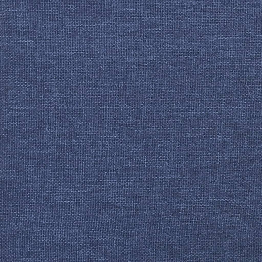 vidaXL Kopfteil mit Ohren Blau 183x23x78/88 cm Stoff