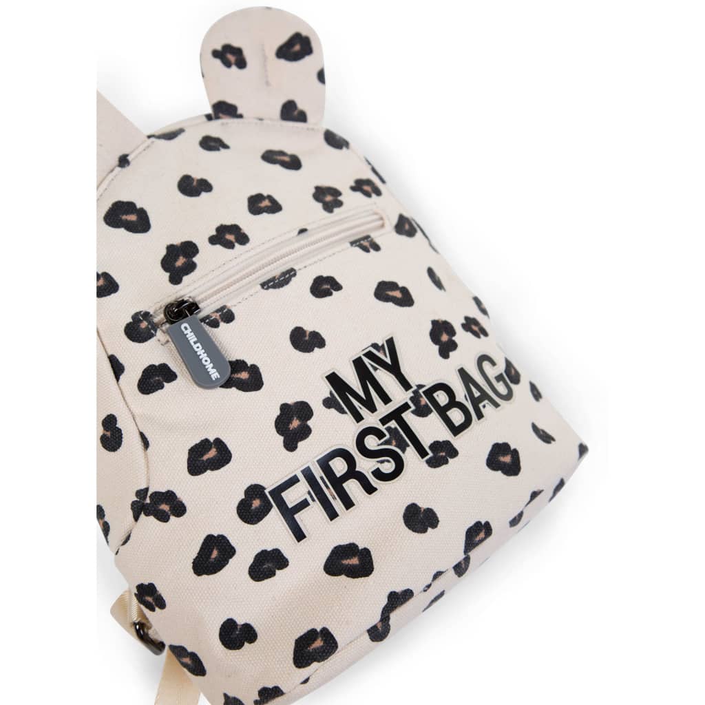 CHILDHOME Kinderrucksack My First Bag Canvasstoff Leopardmotiv