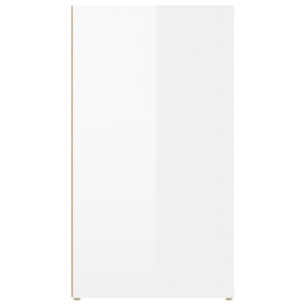 vidaXL Sideboard Hochglanz-Weiß 100x33x59,5 cm Holzwerkstoff