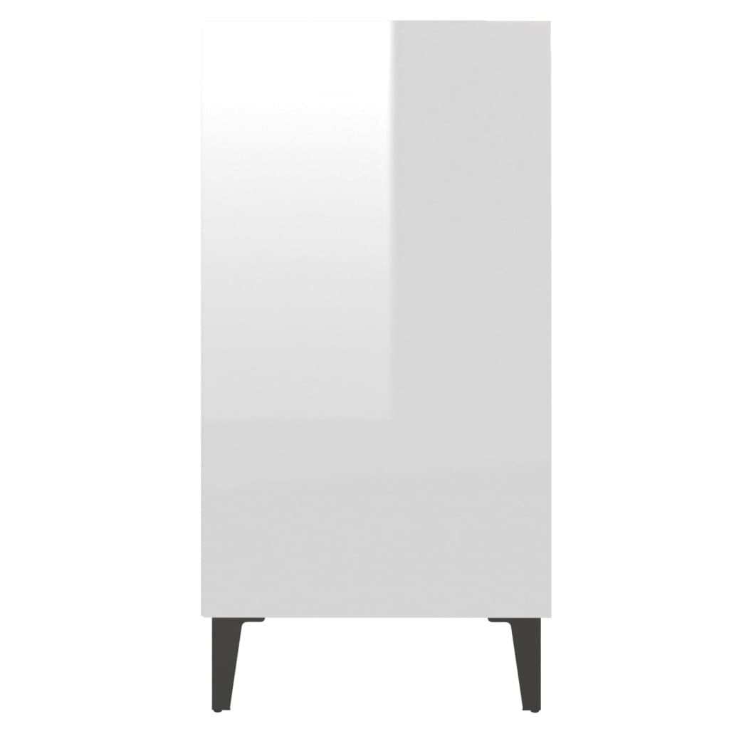 vidaXL Sideboard Hochglanz-Weiß 57x35x70 cm Holzwerkstoff
