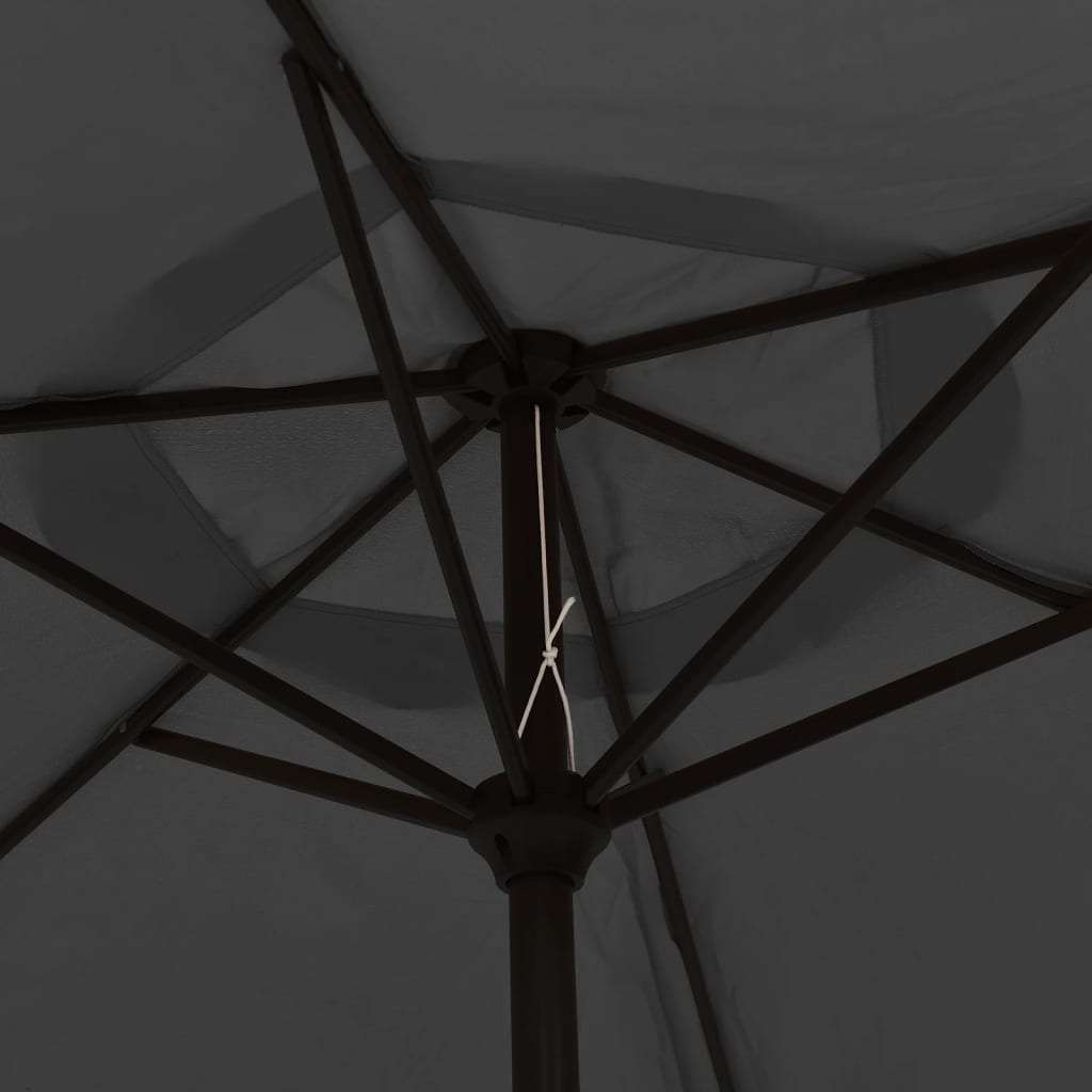 vidaXL Sonnenschirm mit Metall-Mast 300 cm Anthrazit