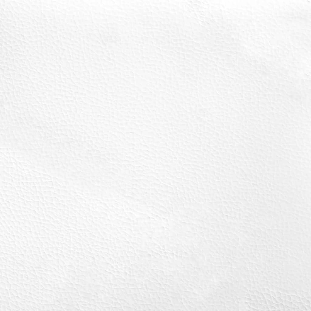 vidaXL Bettgestell mit Kopfteil Schwarz und Weiß 180x200 cm Kunstleder