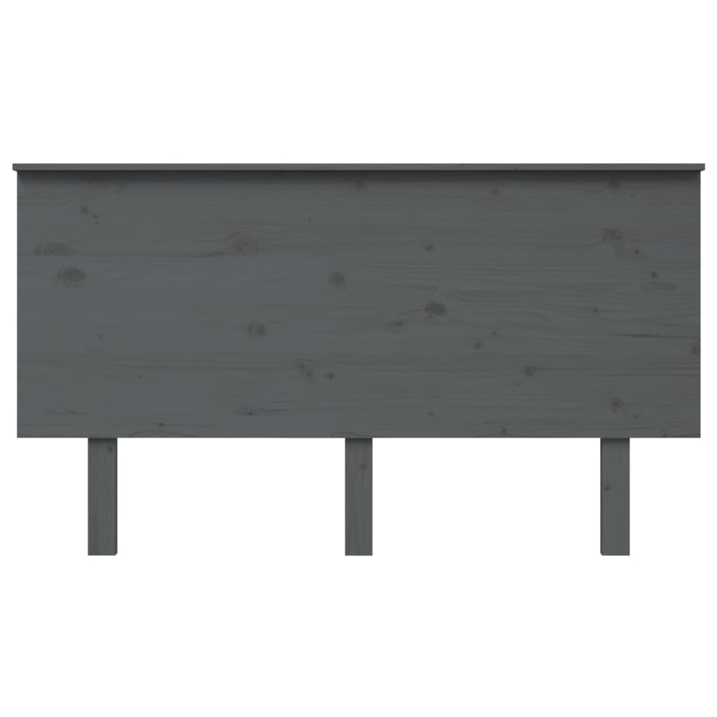 vidaXL Kopfteil Grau 144x6x82,5 Massivholz Kiefer