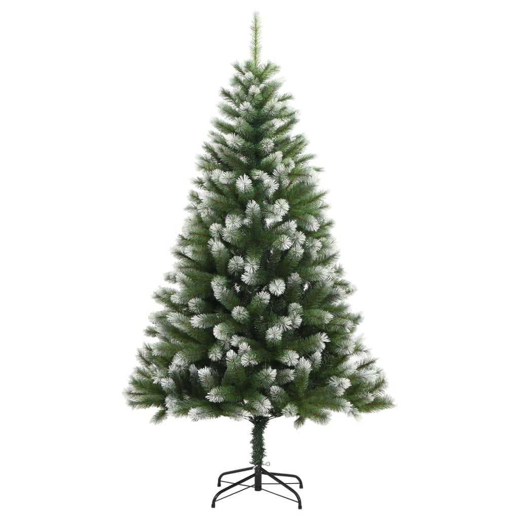 vidaXL Künstlicher Weihnachtsbaum Klappbar mit Schnee 300 LEDs 180 cm
