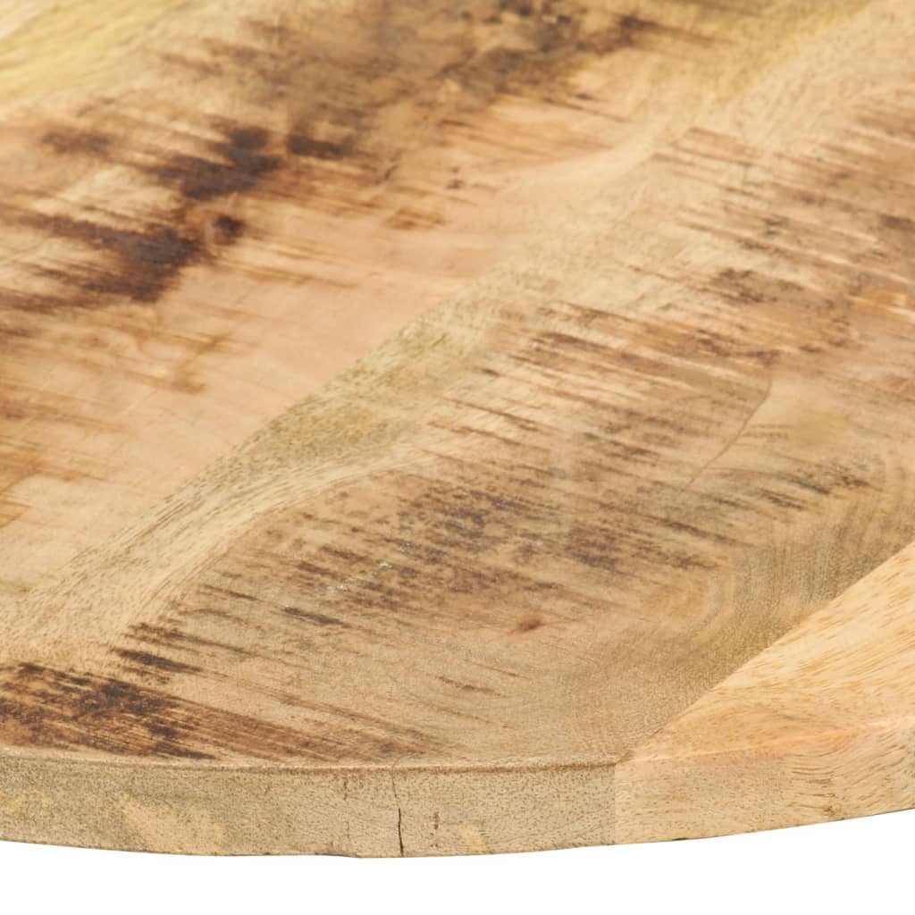 vidaXL Tischplatte Massivholz Mango Rund 15-16 mm 50 cm