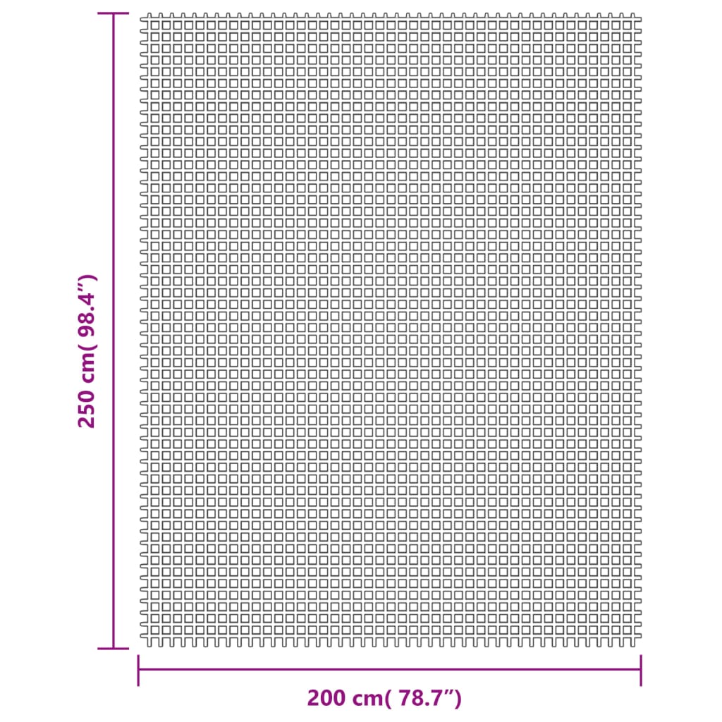 vidaXL Campingteppich Creme 2,5x2 m