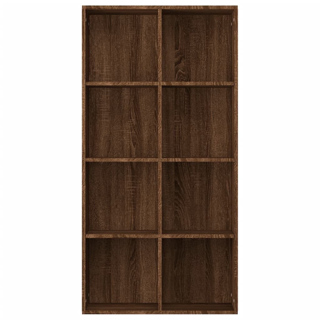 vidaXL Bücherregal/Sideboard Braun Eiche 66×30×130 cm Holzwerkstoff
