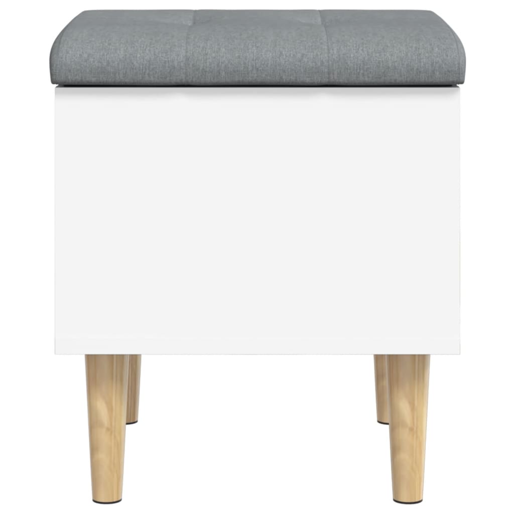 vidaXL Sitzbank mit Stauraum Weiß 42x42x46 cm Holzwerkstoff