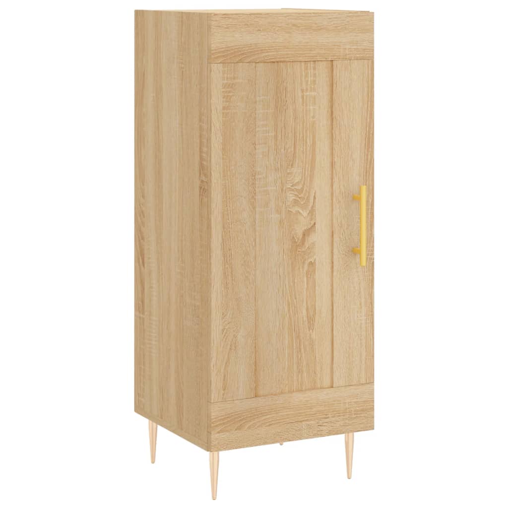 vidaXL Sideboard Sonoma-Eiche 34,5x34x90 cm Holzwerkstoff