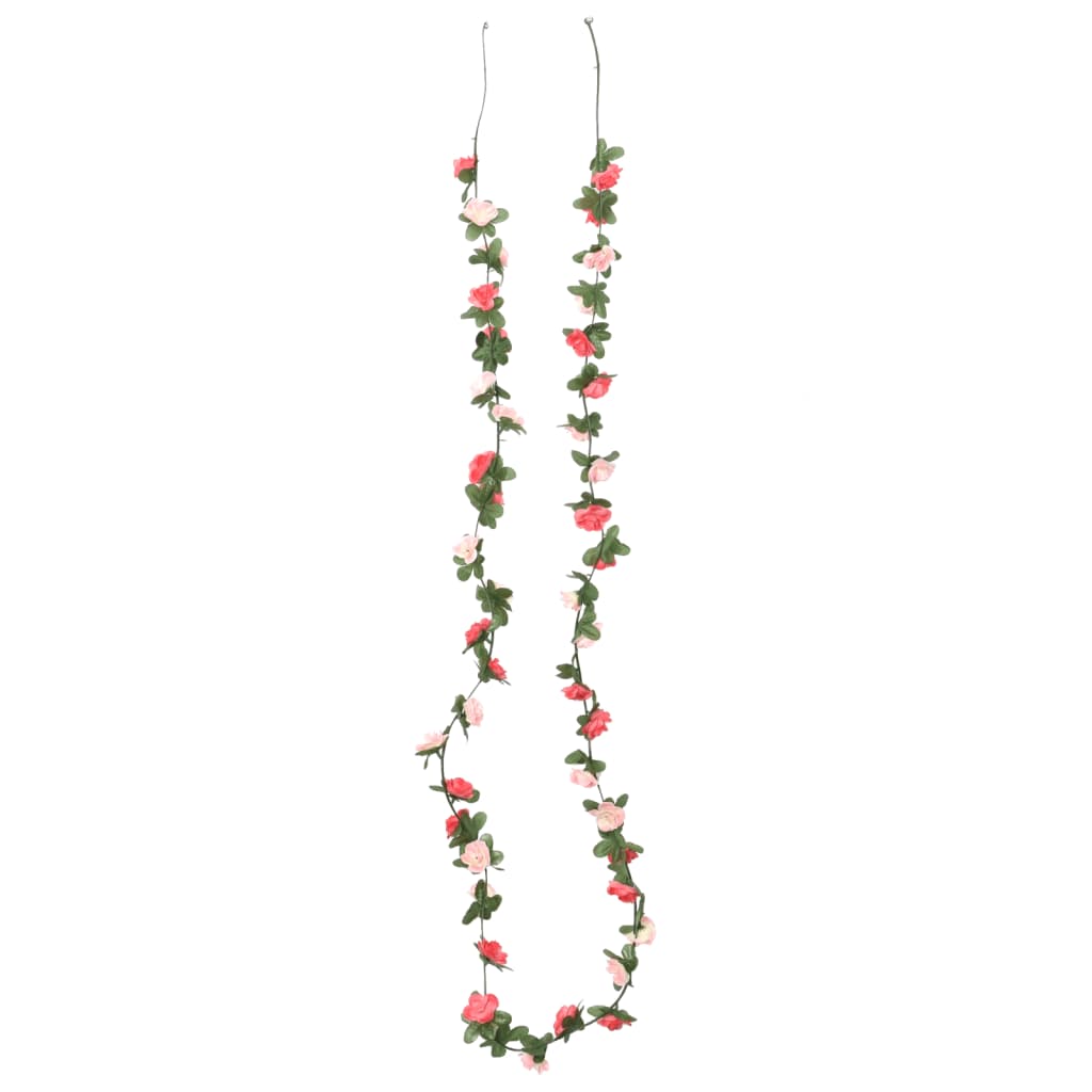 vidaXL Weihnachtskränze 6 Stk. Frühlingsrosen 250 cm