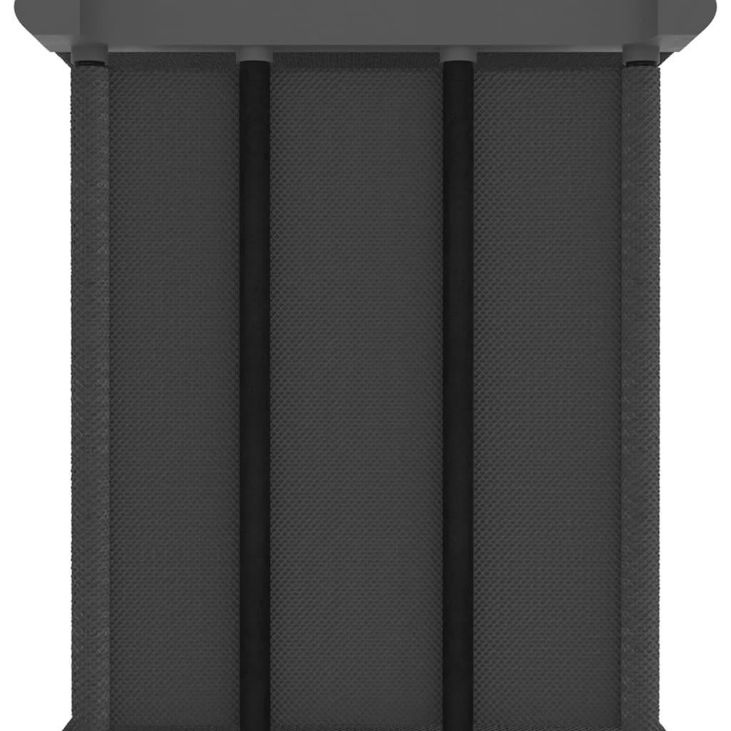 vidaXL Würfel-Regal mit Boxen 12 Fächer Grau 103x30x141 cm Stoff