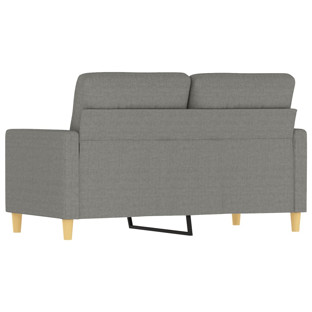 vidaXL 2-Sitzer-Sofa Dunkelgrau 120 cm Stoff