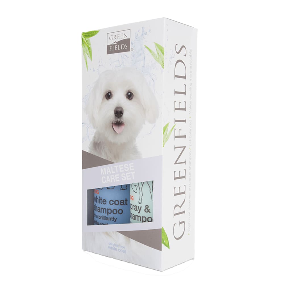 Greenfields Malteser Hundeshampoo und Spray Set 2x250 ml