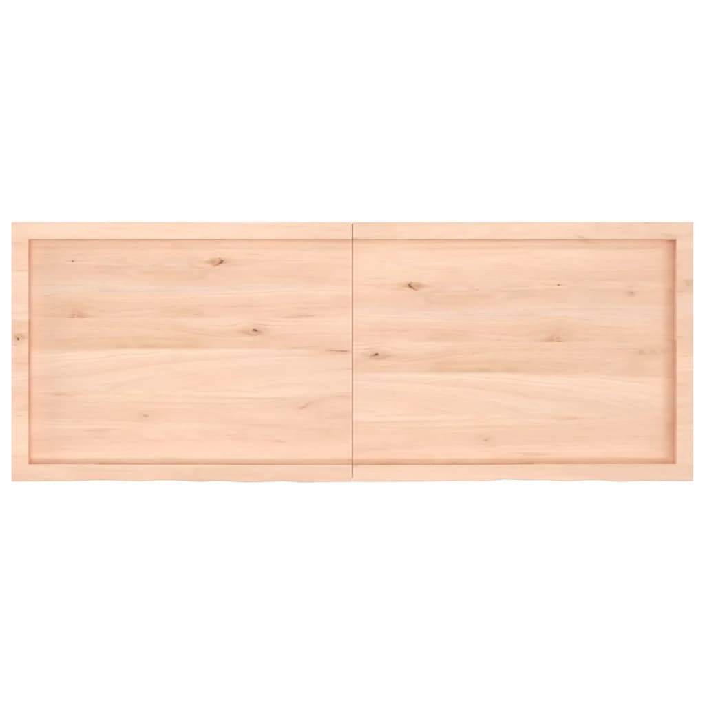 vidaXL Tischplatte 160x60x(2-4) cm Massivholz Eiche Unbehandelt