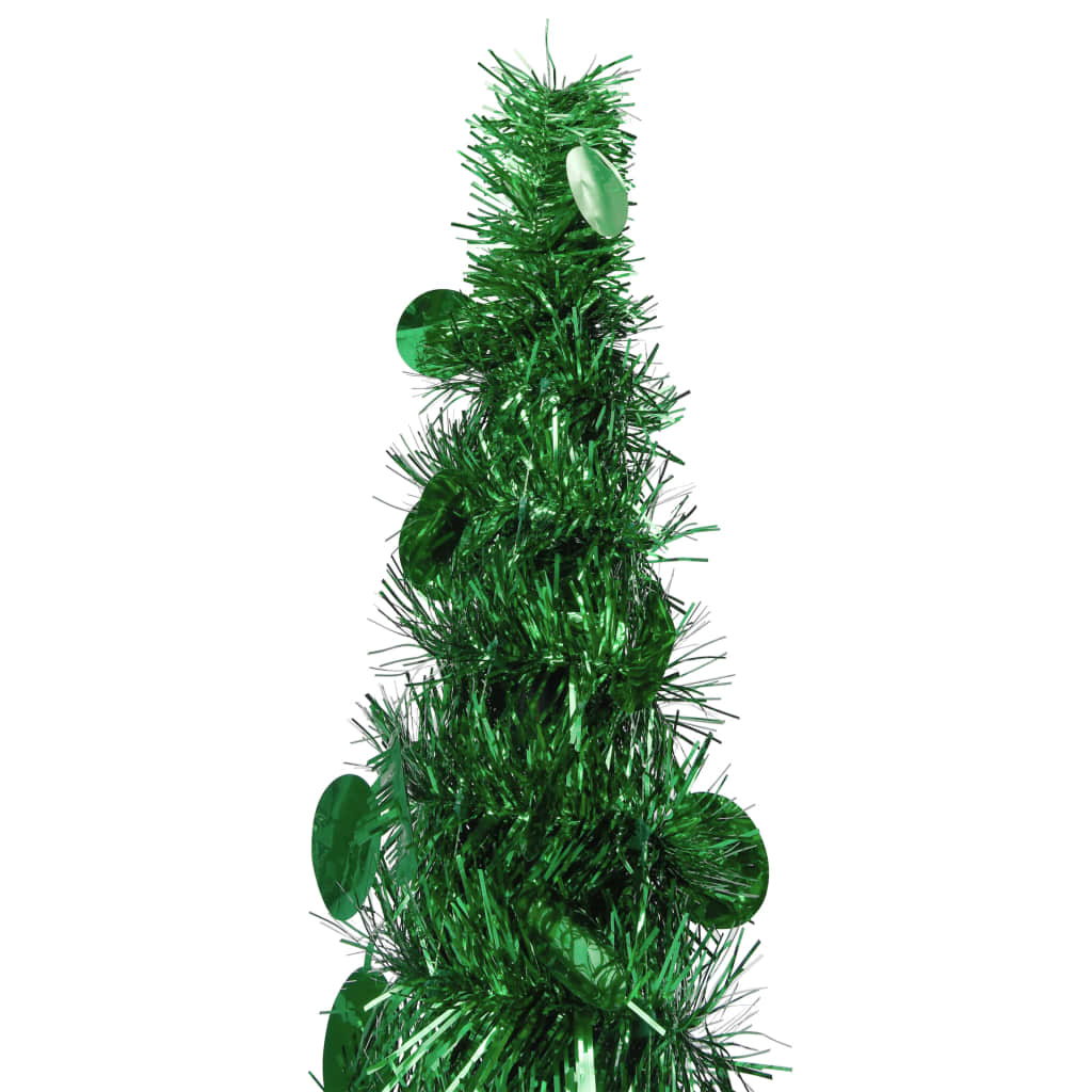 vidaXL Künstlicher Pop-Up-Weihnachtsbaum Grün 120 cm PET