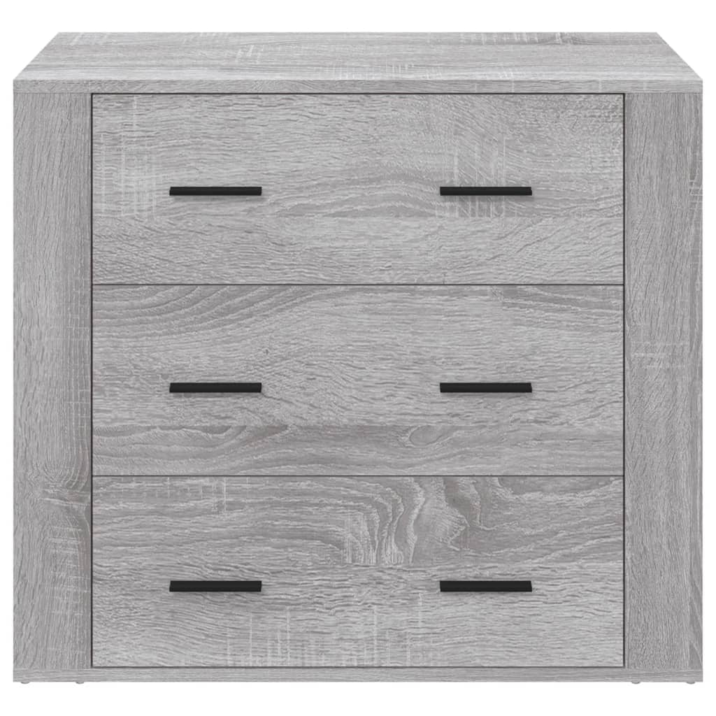 vidaXL Sideboard Grau Sonoma 80x33x70 cm Holzwerkstoff