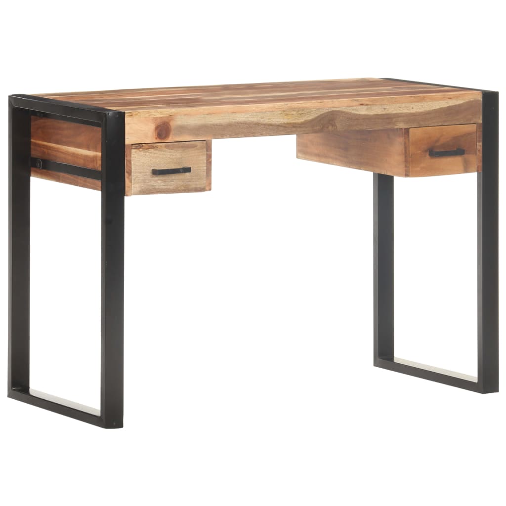 vidaXL Schreibtisch 110x50x76 cm Massivholz