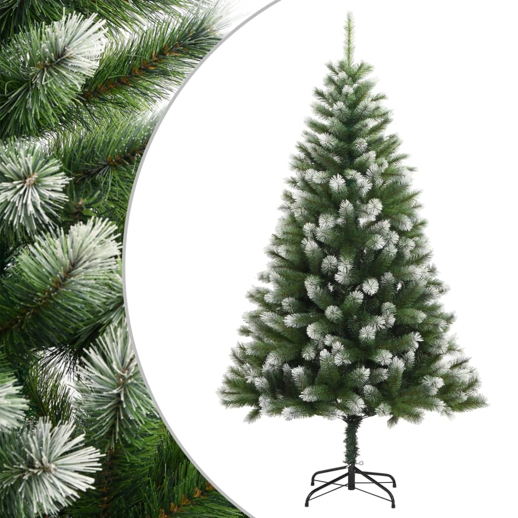 vidaXL Künstlicher Weihnachtsbaum Klappbar Beschneit 150 cm
