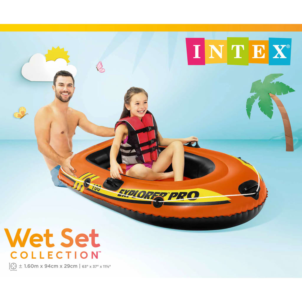 Intex Schlauchboot Explorer Pro 100 160 x 94 x 29 cm 58355NP