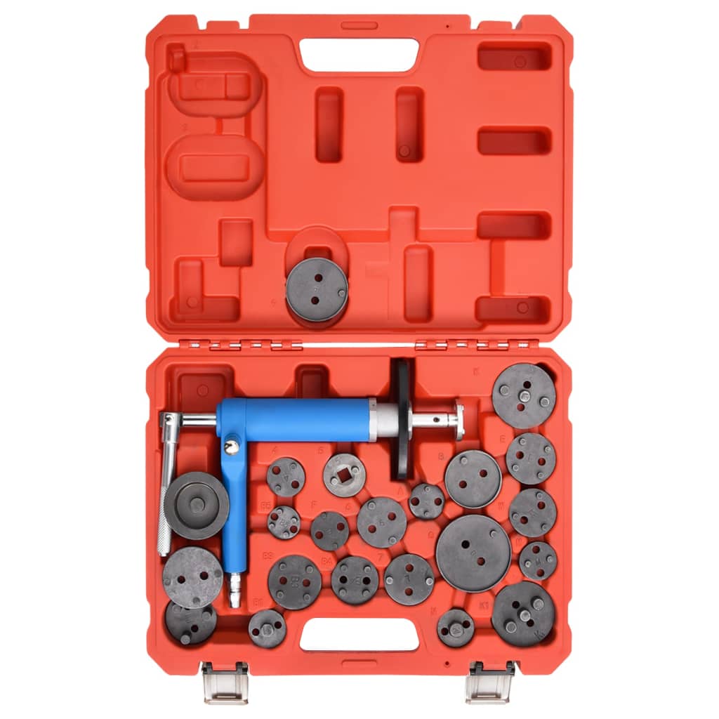 vidaXL 23-tlg Druckluft-Bremskolben-Rücksteller Universal Werkzeug Set