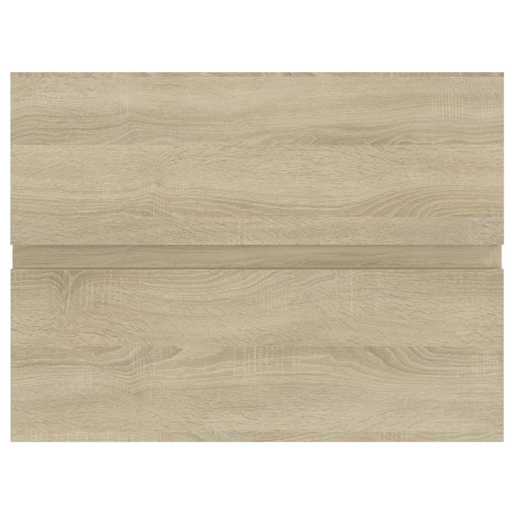 vidaXL Waschbeckenunterschrank Sonoma-Eiche 60x38,5x45cm Holzwerkstoff