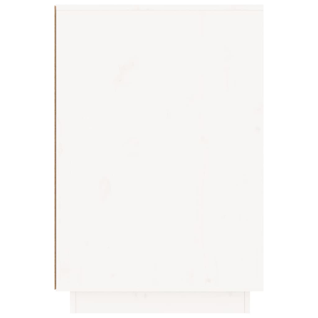 vidaXL Schreibtisch Weiß 140x50x75 cm Massivholz Kiefer