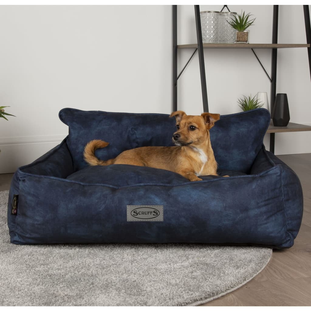 Scruffs & Tramps Hundebett Kensington Größe L 90x70 cm Marineblau