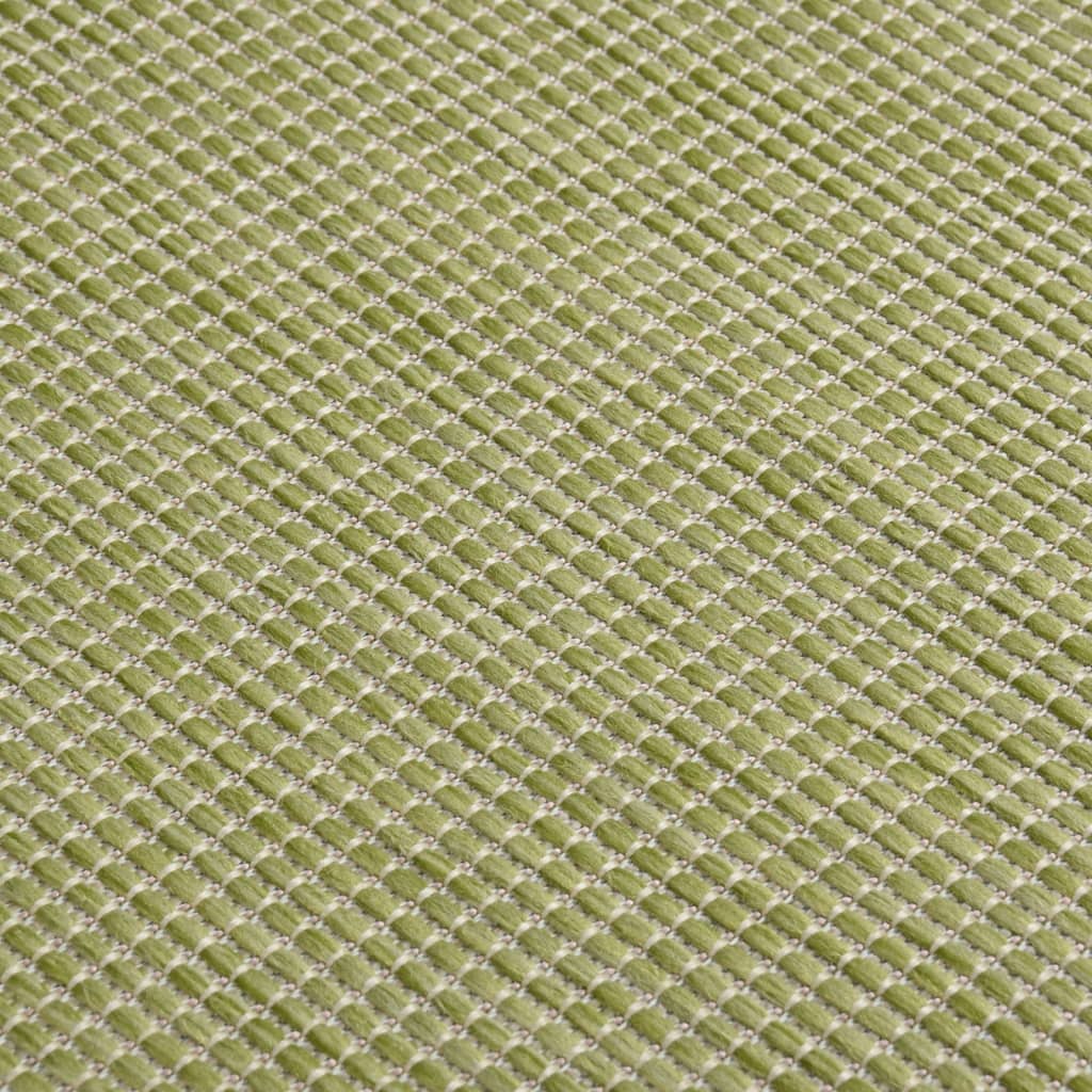 vidaXL Outdoor-Teppich Flachgewebe 160x230 cm Grün