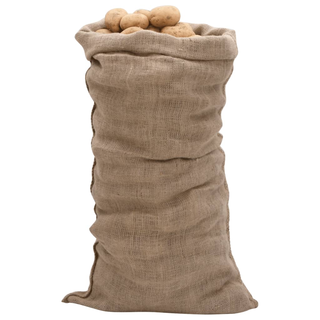 vidaXL Jutesäcke 10 Stk. 65x135 cm 100% Jute 220 g/m²