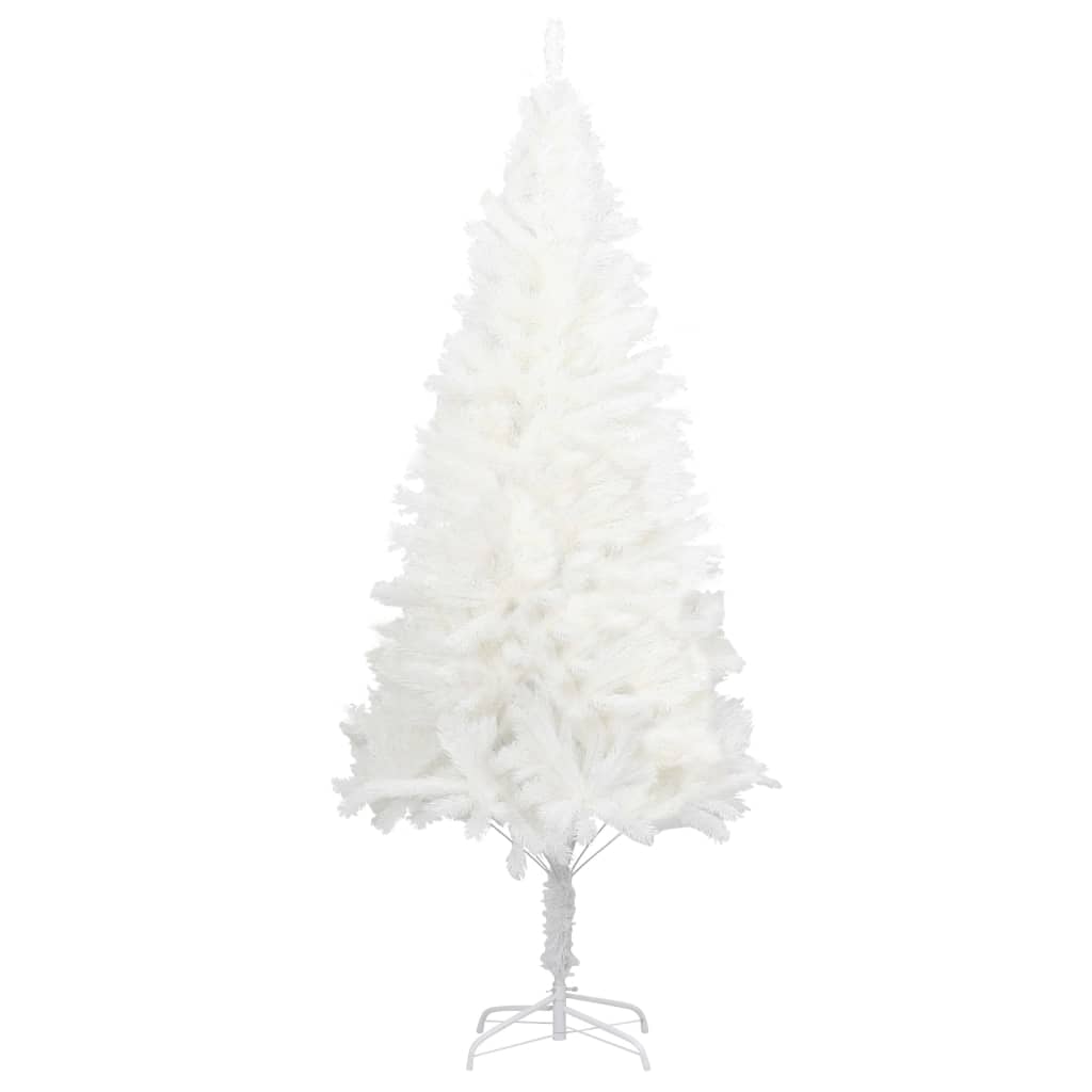 vidaXL Künstlicher Weihnachtsbaum Naturgetreue Nadeln Weiß 180 cm