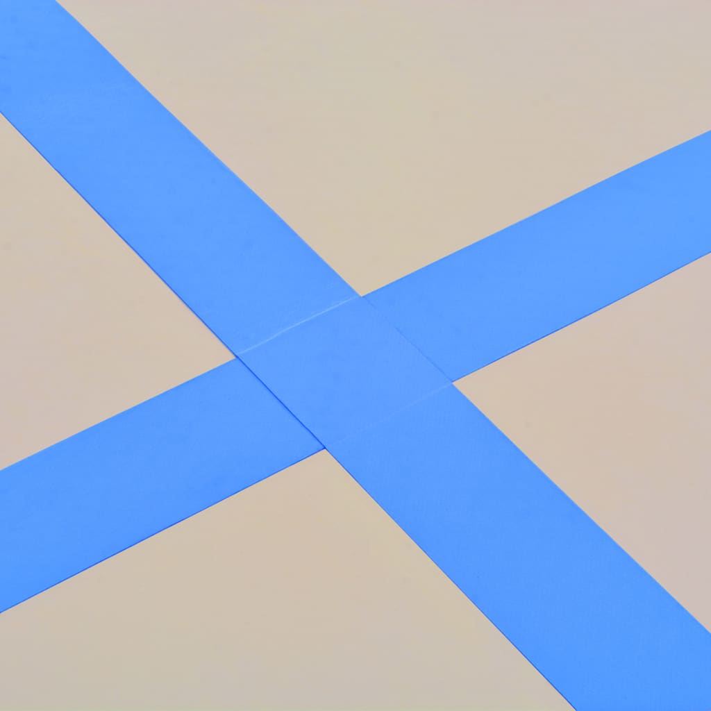 vidaXL Aufblasbare Gymnastikmatte mit Pumpe 300×100×10 cm PVC Blau