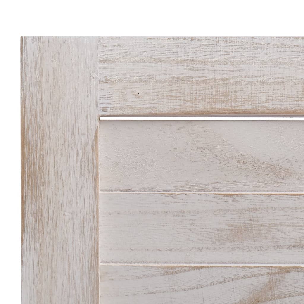 vidaXL 3-tlg. Raumteiler Weiß 105×165 cm Holz
