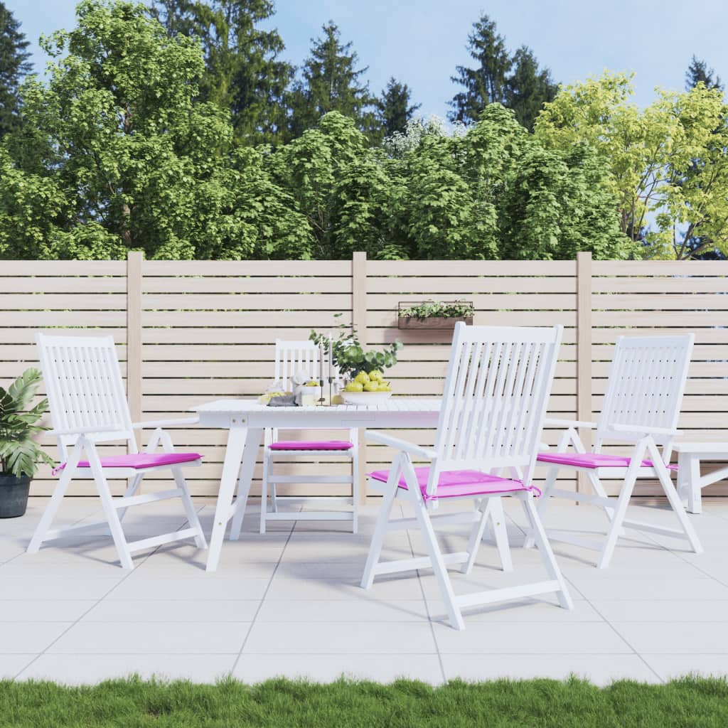 vidaXL Gartenstuhl-Kissen 4 Stk. Rosa 40x40x3 cm Stoff