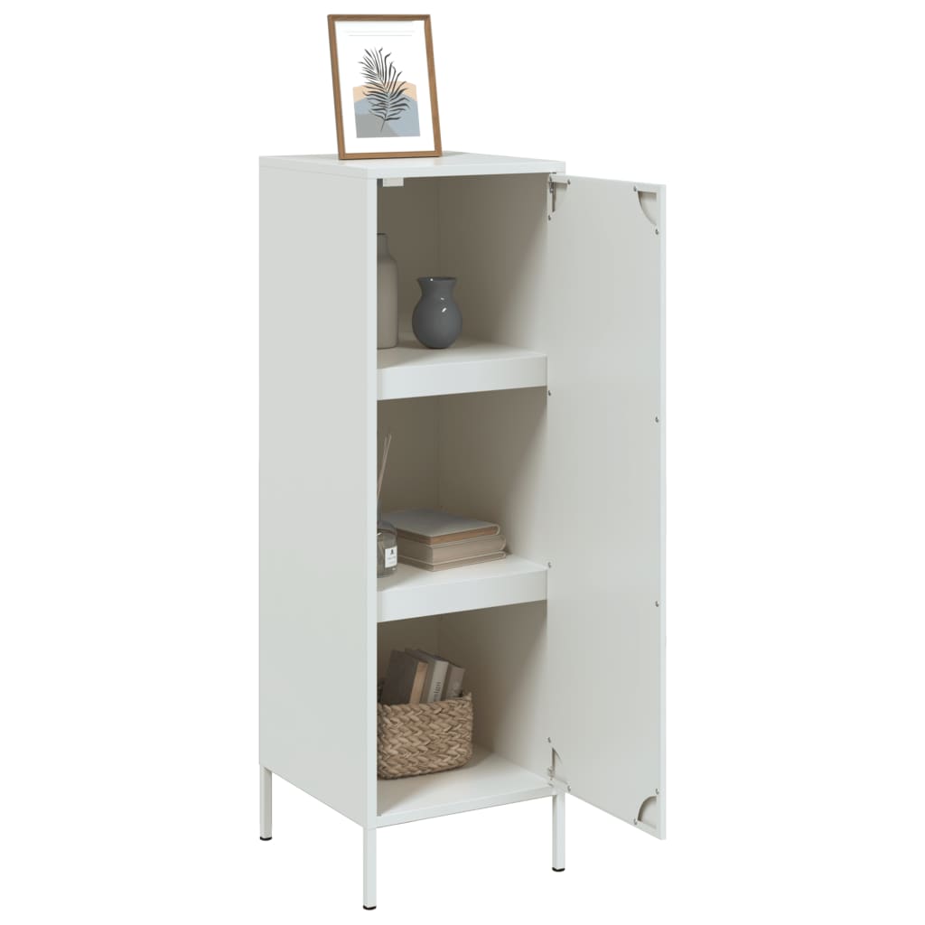 vidaXL Highboard Weiß 36x39x113 cm Stahl