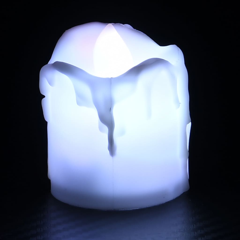 vidaXL Flammenlose Teelichter LED-Kerzen Elektrisch 24 Stk. Bunt