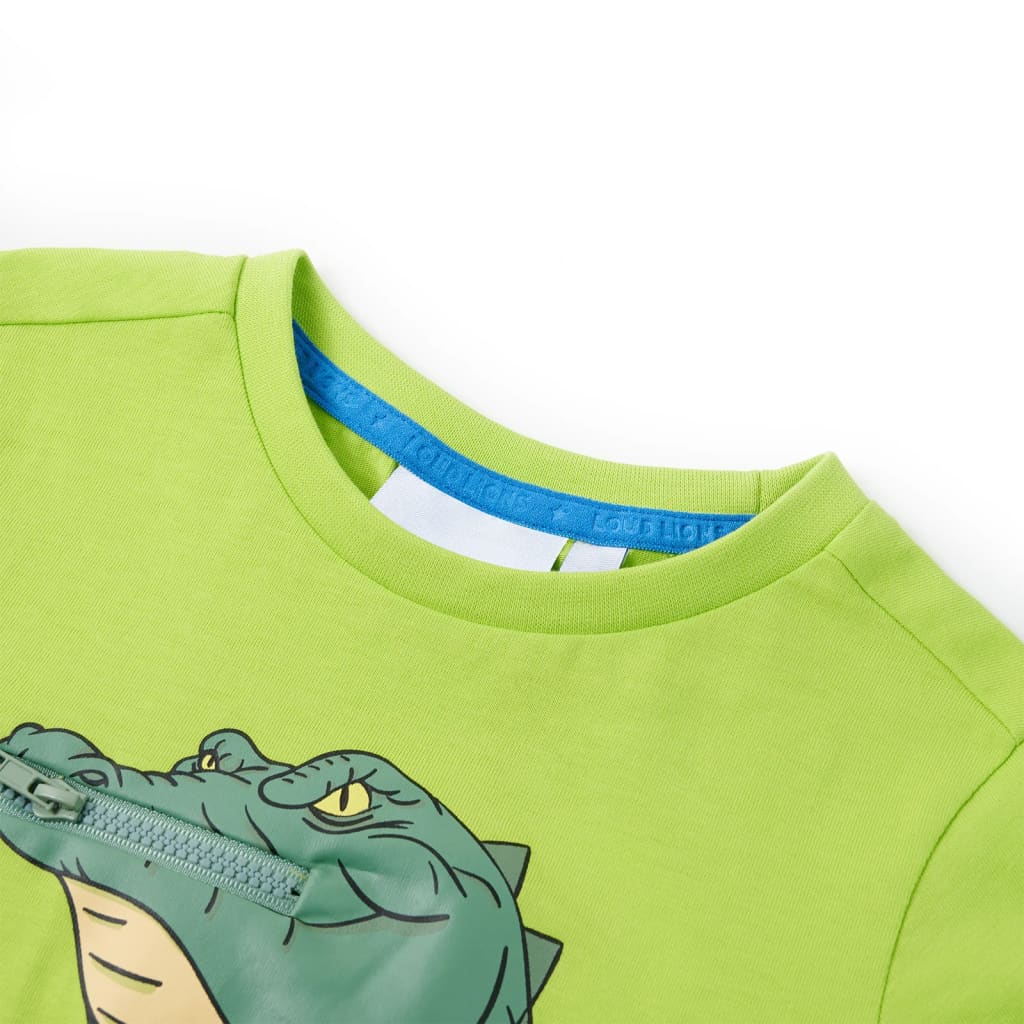 Kinder-T-Shirt Limette 92