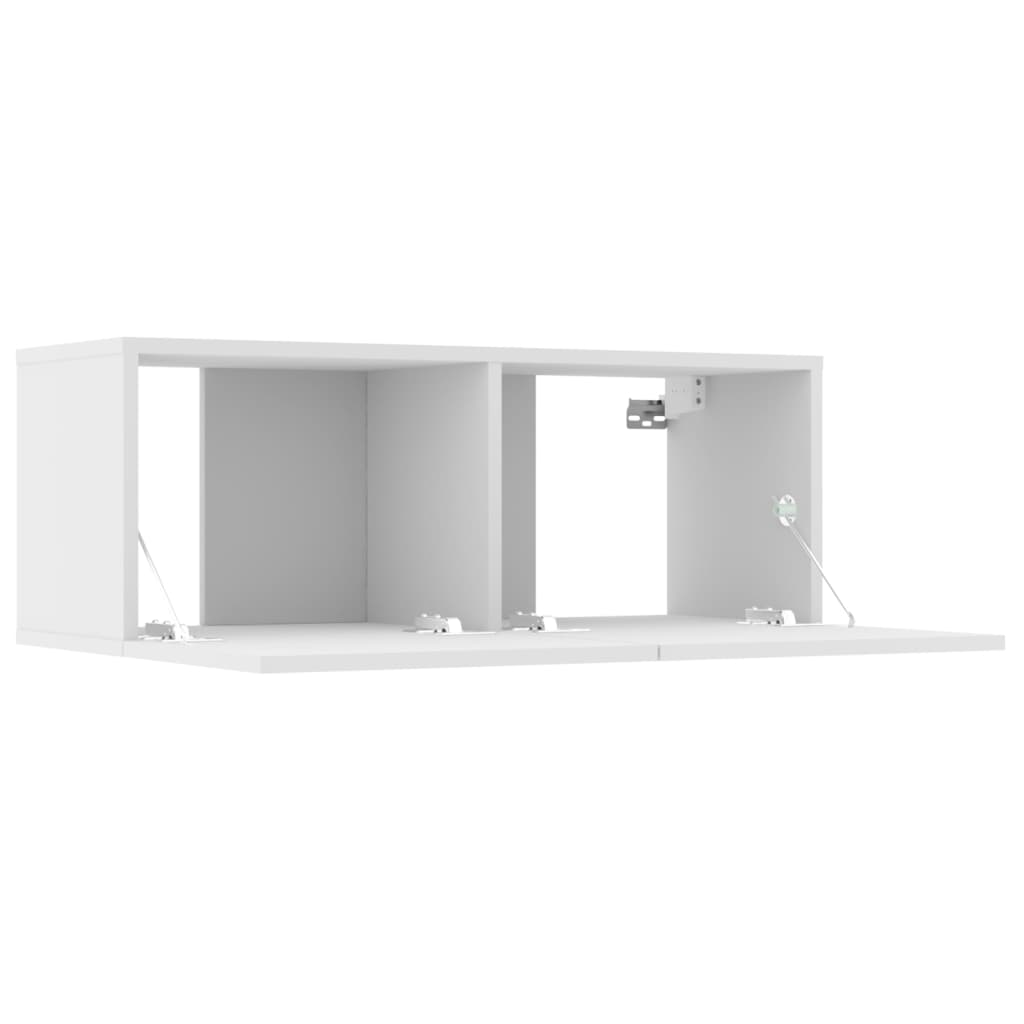 vidaXL 8-tlg. TV-Schrank-Set Weiß Holzwerkstoff