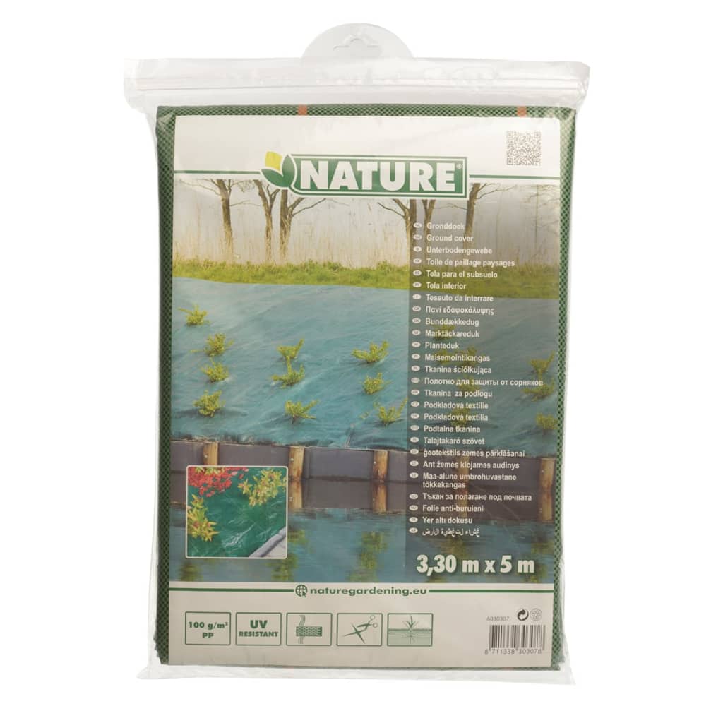 Nature Unkrautschutz-Bodengewebe 3,3×5 m Grün