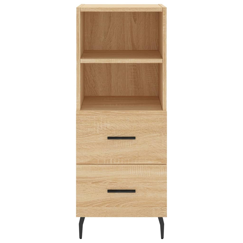 vidaXL Highboard Sonoma-Eiche 34,5x34x180 cm Holzwerkstoff