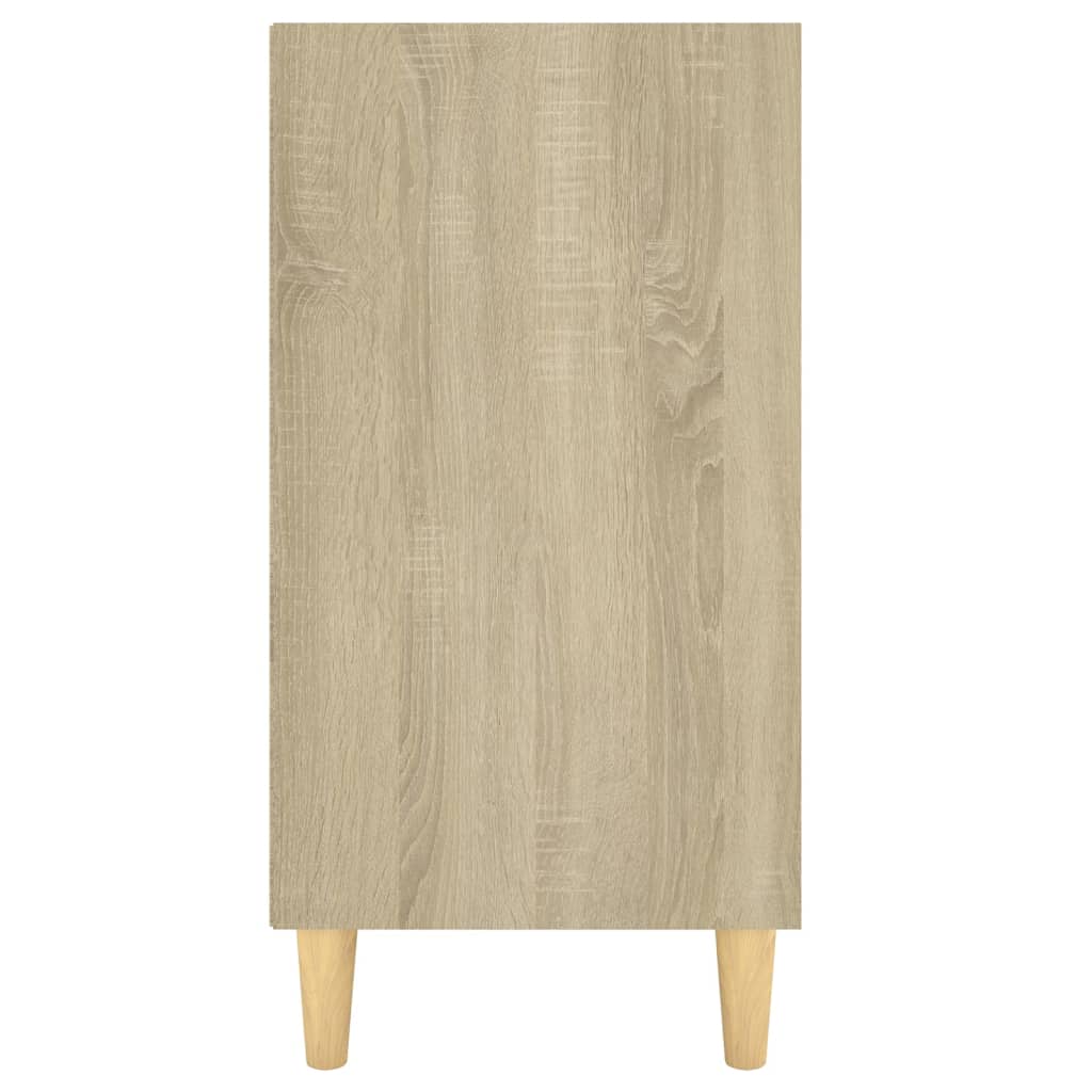 vidaXL Sideboard Weiß und Sonoma-Eiche 103,5x35x70 cm Holzwerkstoff